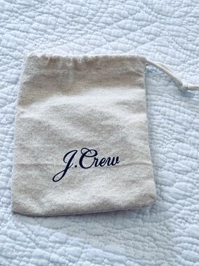 ❗️J. Crew Natural Beige Drawstring Pouch Jewelry